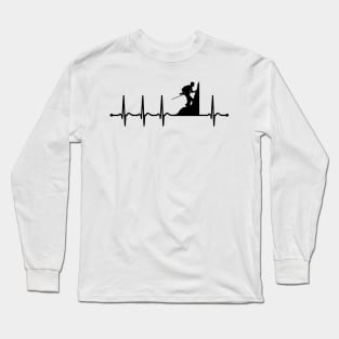 rock climbing heartbeat gift for men Long Sleeve T-Shirt